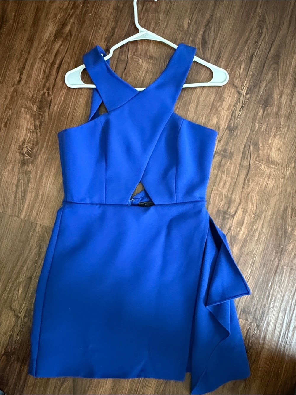 BCBG Maxazria blue mini dress